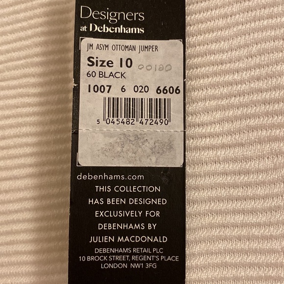 Women’s black and white long sleeve Sweater, M/L - Picture 4 of 7